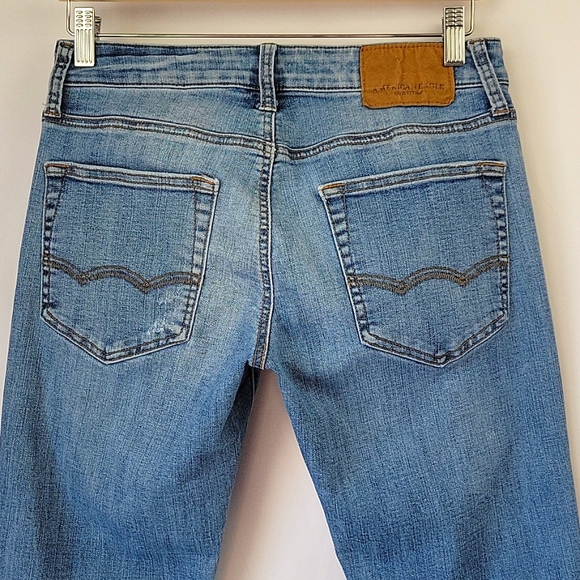 American Eagle Outfitters Slim Straight Leg Jeans Lt Wash Size 29x30 - Picture 3 of 14